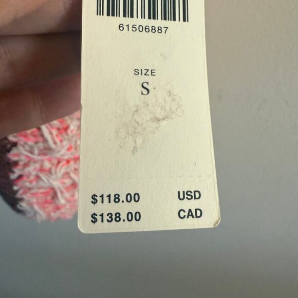 by ANTHROPOLOGIE Textured Poncho BOHO Sweater Top Size Small - Picture 5 of 9